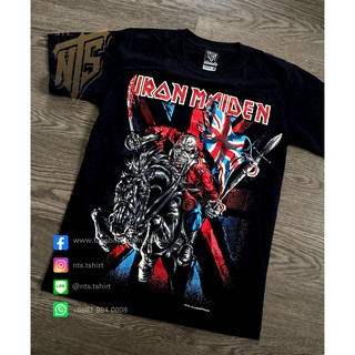 เสื้อยืดคอกลมNTS​ 166 IronMaiden เสื้อยืดสกรีนลาย ผ้านุ่มใส่สบาย Cotton 100%S-3XL