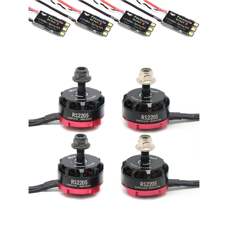 Rs2205 2300KV 2205 CW/CCW มอเตอร์ไร้แปรง FVT LittleBee 30A-S ESC BLHeli_S Dshot สําหรับ FPV Racing Quad มอเตอร์ FPV Multicopter RC เครื่องบิน