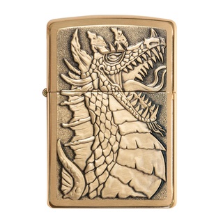 Zippo ไฟแช็กรุ่น 49297 Dragon Emblem รับประกันตลอดชีวิต นำเข้าและจำหน่ายโดยตัวแทนจำหน่าย