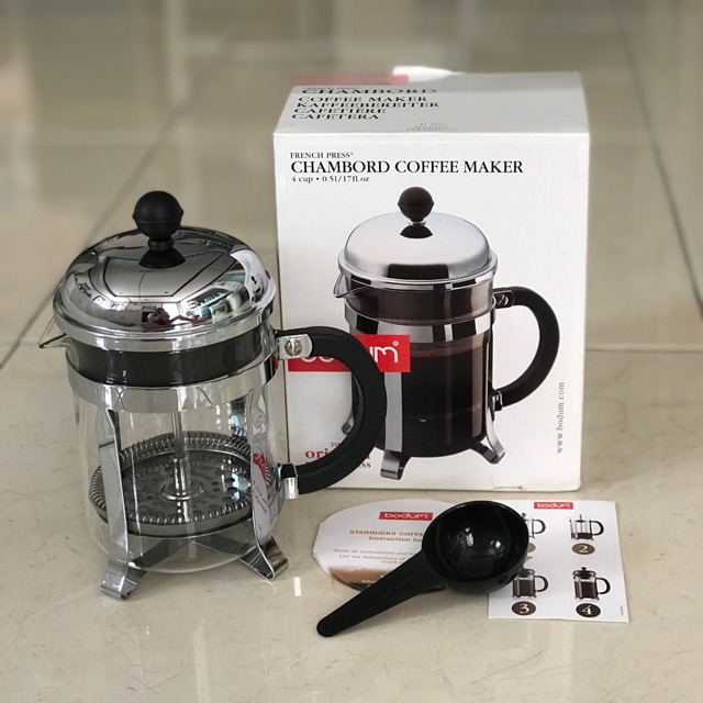 (USE like New!)เครื่องชงกาแฟแบบกด BODUM Chambord 4-Cup French Press Coffee Maker