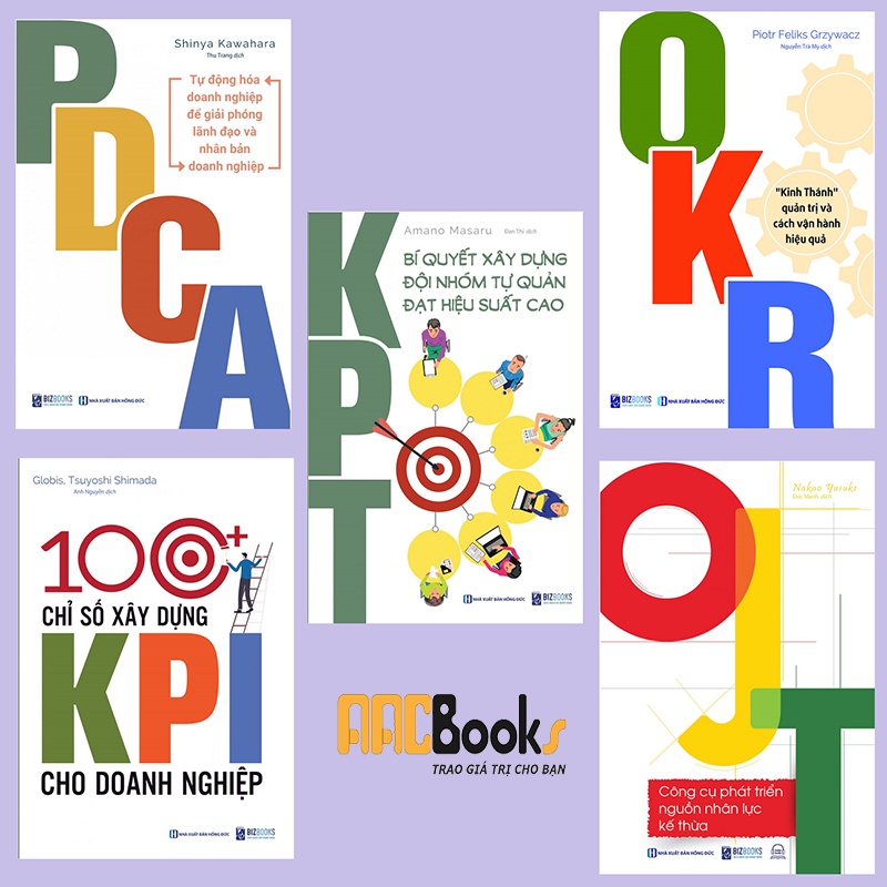 หนังสือ - ชุด 5 เล่ม บริหารธุรกิจและการทํางานจาก A - Z: PDCA + ไฟแสดงสถานะก่อสร้าง 100 เล่ม KPI + OK