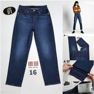 16.UNIQLO REGULAR STRAIGHT HIGH ( 413117 ) เอววัดจริง 24