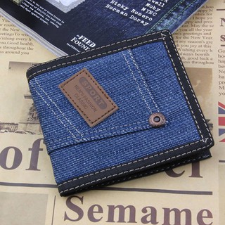 กระเป๋าสตางค์ผ้าใบสั้นแฟชั่น Unisex
