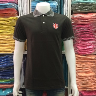เสื้อโปโล คอลายแฟชั่น 001 พร้อมกับการปักที่หน้าอกอย่างสวยงาม เนื้อผ้า คัทตอน 100%