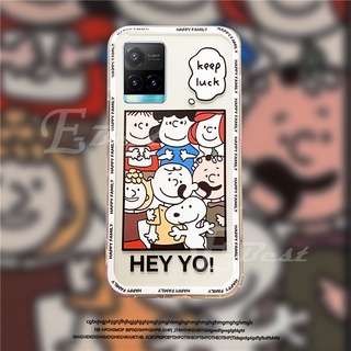 2021 Cartoon เคส VIVO Y21 Y33S NEW Ins Fashion เคสโทรศัพท์ For VIVO X70 Pro Cute Silicone Shockproof Soft เคสVIVOY21