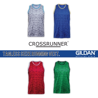 Crossrunner เสื้อกีฬาแขนกุด สีเทา สีแดง สีเขียว สําหรับวิ่ง CRV1300