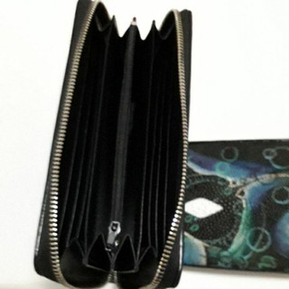 stingray purse1zip กระเป๋าสตางค์ปลากระเบนแท้ 1pcs