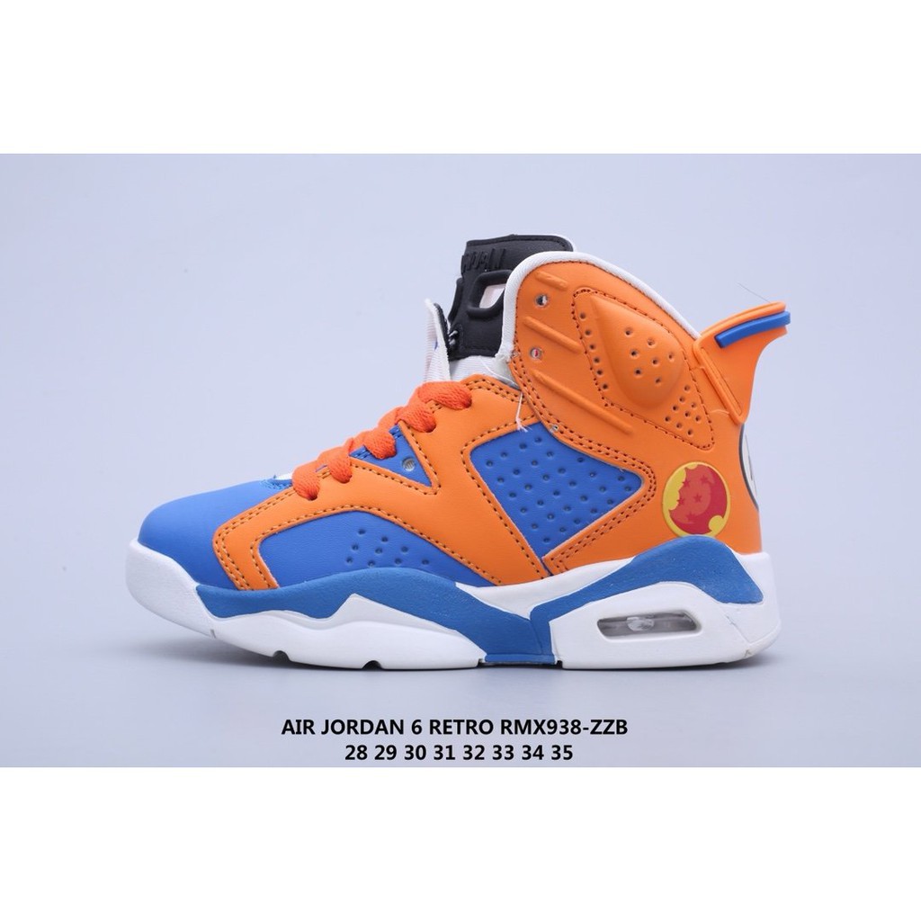 Air Jordan 6 Retro Jordan รุ่นที่ 6 รองเท้าบาสเก็ตบอลเด็กทารกรองเท้า ...