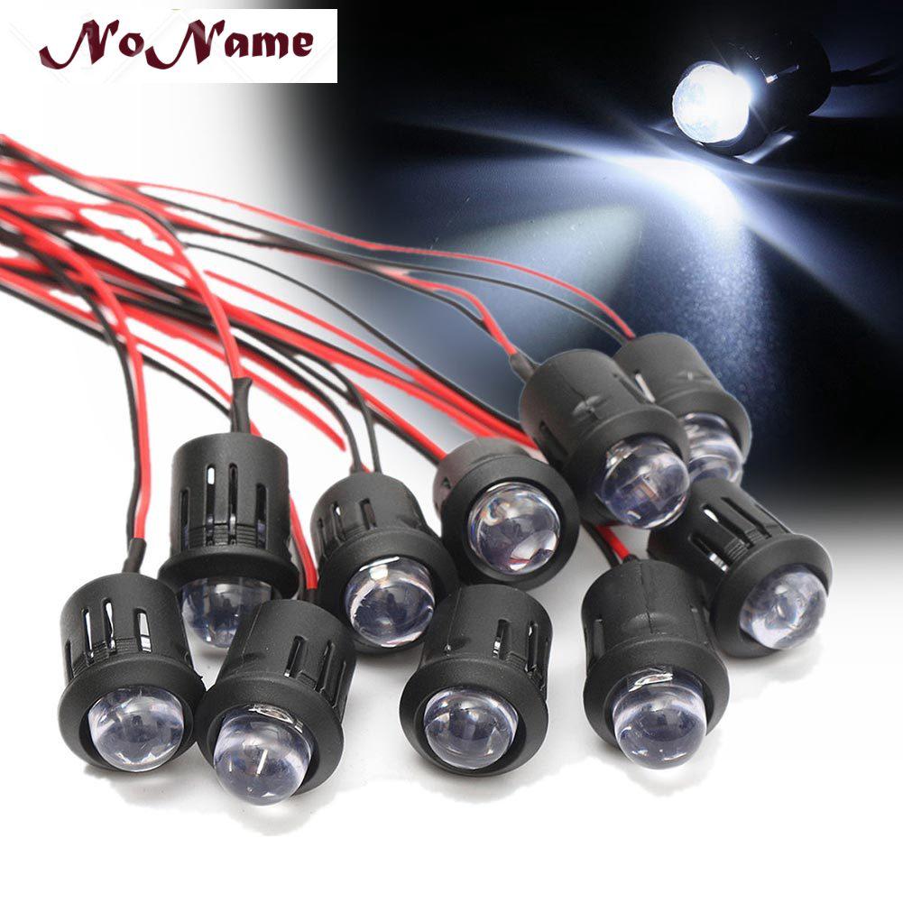 หลอดไฟ LED nn-10 ชิ้น / ชุด 12v 10 มม. Prewired LED