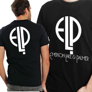 เสื้อยืดครอปเสื้อยืด พิมพ์ลาย Emerson Lake And Palmer TshIrt 2 ด้าน สําหรับผู้ชาย และผู้หญิงS-5XL