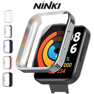 Ninki เคส Redmi 2 Lite Watch พร้อมป้องกันหน้าจอ วัสดุชุบไฟฟ้า เคสฝาครอบป้องกันการหล่น สําหรับ Redmi Watch 2 Lite