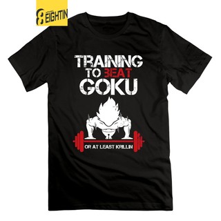 เสื้อยืด ผ้าฝ้าย พิมพ์ลายดราก้อนบอล Super Saiyan Goku สําหรับผู้ชาย และผู้หญิง ใส่เข้ายิม เพาะกาย