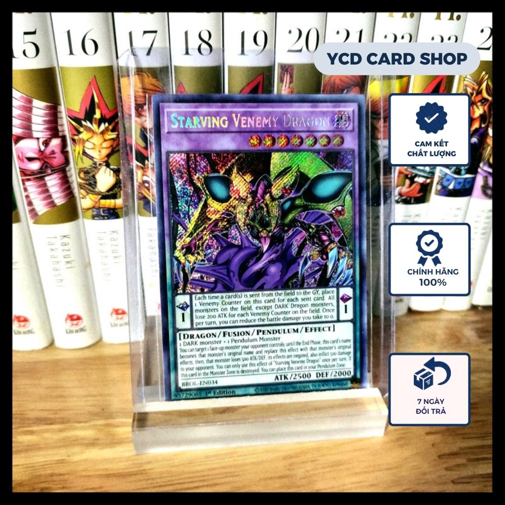 การ์ด yugioh ของแท้ Starving Venemy Dragon – Secret Rare