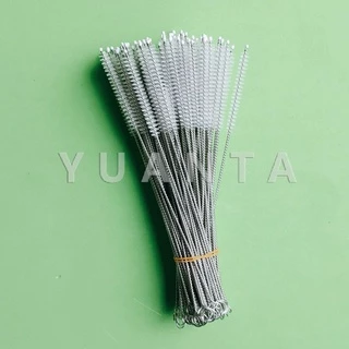 YUANTA แปรงล้างหลอดดูด จุกนม ขนไนล่อน ไม่ทำให้เป็นรอย สแตนเลส Stainless steel soft straw straw brush