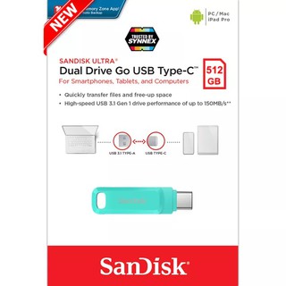 SanDisk Flash Drive OTG 512GB FLASH DRIVE ULTRA DUAL DRIVE GO USB TYPE-C (SDDDC3-512G-