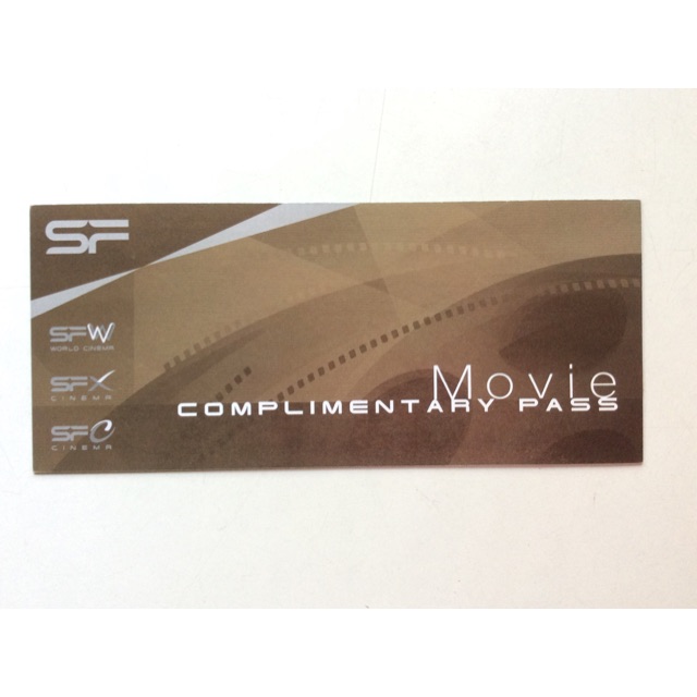 ตั๋วหนัง sf cinema 3ใบ 400 บาท ขายหมด 3 ใบ ไม่ขายแยก