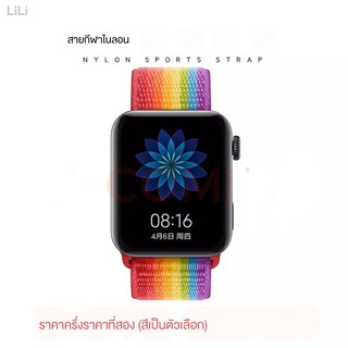 ☜♙❂สายนาฬิกาสมาร์ทวอทช์ Xiaomi Huawei B5 ดูสายรัดข้อมือไนลอนถักห่วงกีฬาและสันทนาการทดแทน