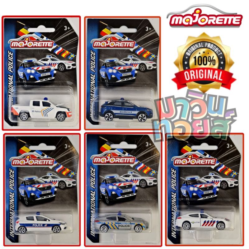 รถ มาจอเร็ต majorette international police model car รถเหล็ก scale1:64 MAWINTOYS