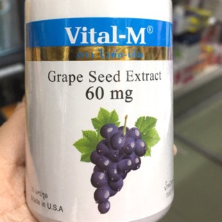 Grape Seed Extract 60mg.  30 capsules.