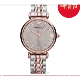 💯Genuine/Armani watch steel strap fashion casual simple ladies watch/AR1840