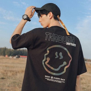 ⚛️TNB COCO1⚛️ เสื้อยืดแขนสั้นผู้ชาย Oversize เสื้อยืดเเนวสตรีท 😊 เสื้อเรืองแสง เสื้อโอเวอร์ไซส์ 429