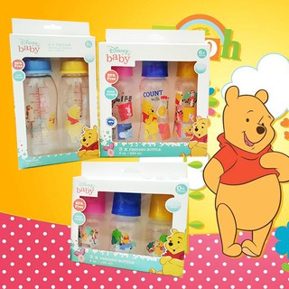 ขวดนมคอแคบ Disney Baby 4-8 ออนซ์ แพค2และ3 ลาย หมีพูห์