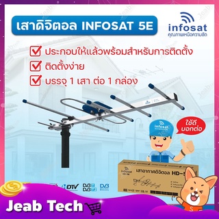 ชุดเสาอากาศทีวีดิจิตอล INFOSAT HD-5E