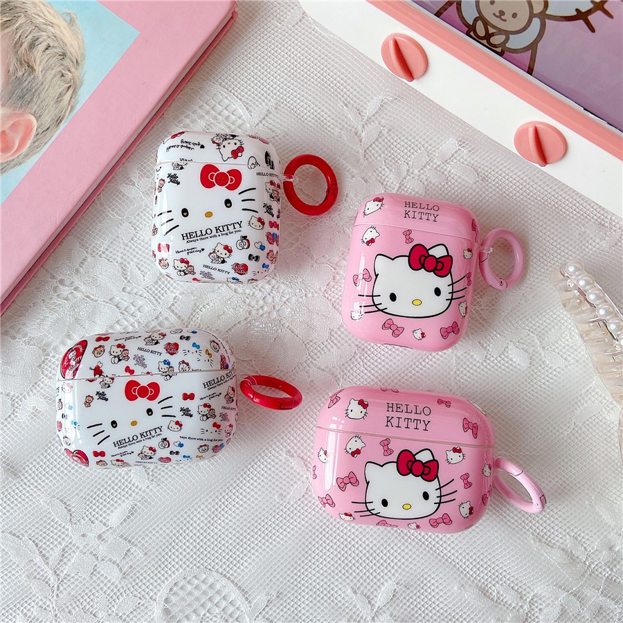 เคสซิลิโคน เคส Airpods Pro2 AirPods Pro Airpods 3 gen3 AirPods 2 Fashion Cute Cartoon เฮลโล คิตตี้ H