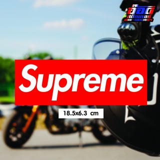 สติกเกอร์ supreme สีสด ชัด กันน้ำ 18.5x6.3 cm