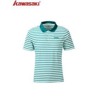 KAWASAKI Kawasaki 2021 ใหม่กีฬาแบดมินตันเสื้อยืดแขนสั้นชายและหญิงชั้นนำที่ดูดซับและระบายอากาศได้ดี