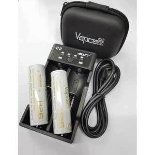 ถ่าน Vapcell สีขาว H26 2600mah 25A Max 70A (2ก้อน 365฿)