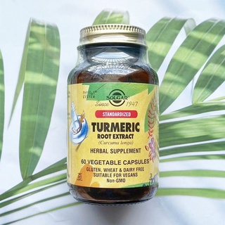 สารสกัดจากรากขมิ้น Standardized Turmeric Root Extract 60 Vegetable Capsules (Solgar®)