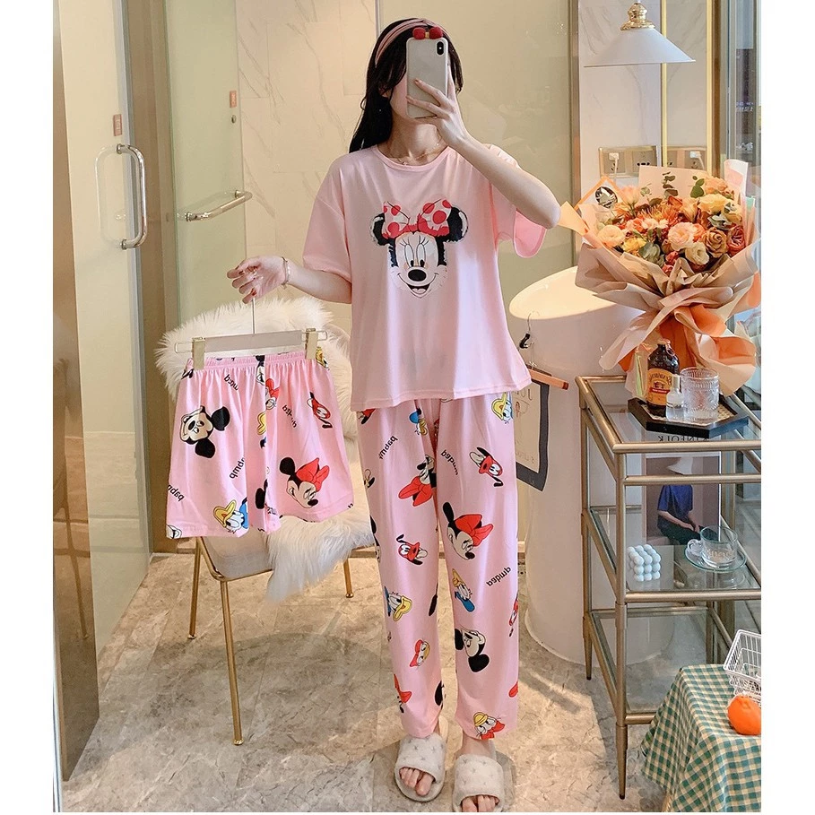 ✺♤™🐰 พร้อมส่ง ชุดนอน เชตชุดนอน 3 ชิ้น ชุดนอนลายการ์ตูน เชตชุดนอน ชุดนอนผู้หญิง ชุดนอนไม่ได้นอน ผ้านิ่มเด้ง thumbnail 5