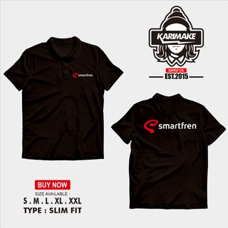 เสื้อโปโล เสื้อยืด พิมพ์ลายโลโก้ Smartfren DB สําหรับผู้ชายSize S-5XL