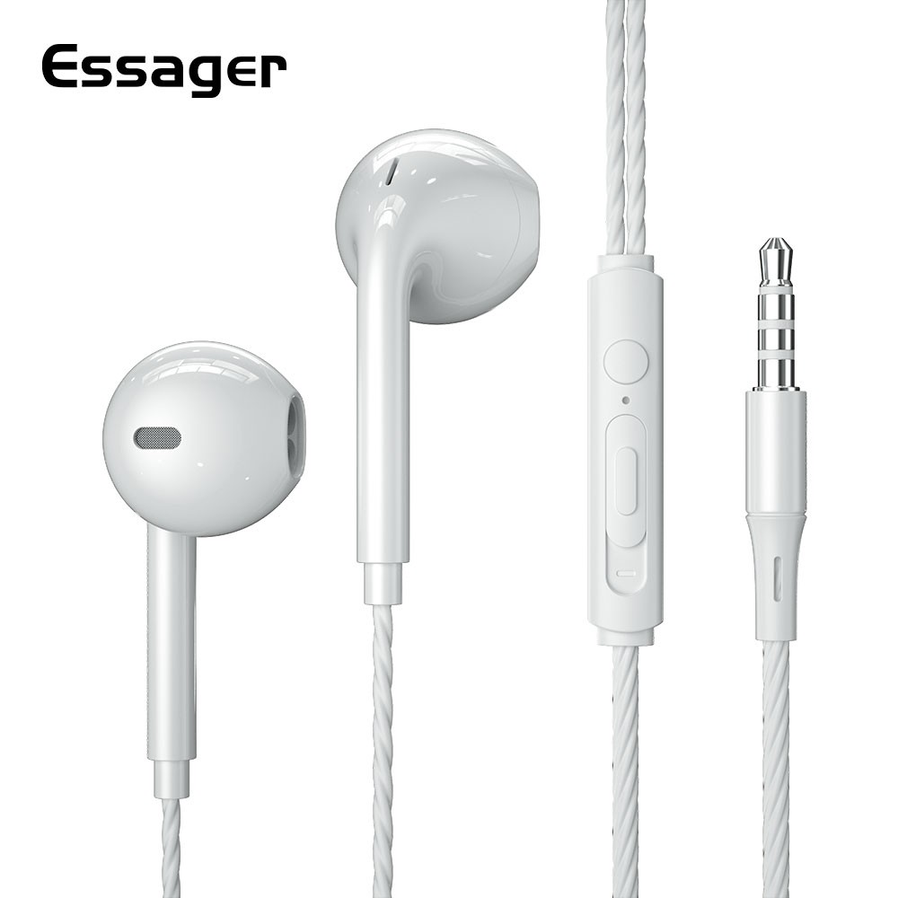 Essager หูฟัง Hi - Fi พร้อมไมโครโฟน อเนกประสงค์ 3.5 มม. สําหรับ Ios Android