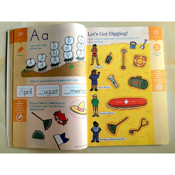 (*ได้coinคืน10%*)  (พร้อมส่ง มีขายแยกเล่มจ้า) หนังสือแบบฝึกหัด Summer Brain Quest Workbooks - รูปที่ 4