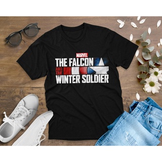 คอตต้อนคอกลมขายดี เสื้อยืด พิมพ์ลาย The Falcon And The Winter Soldier สไตล์คลาสสิก สําหรับผู้ชาย1004065 Aadajo07pgbbci33