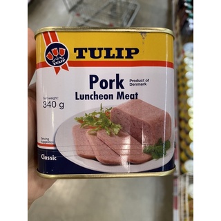 เนื้อหมูบด ตรา ทิวลิป 340 g. Tulip Pork Luncheon Meat