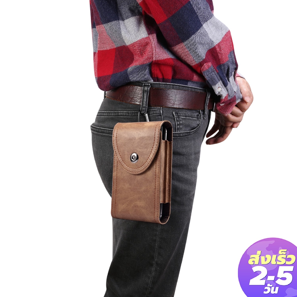 New กระเป๋าคาดเอว เคส Iphone 11 เคสไอโฟน กระเป๋า เคส Iphone 6 7 8 Plus กระเป๋าใส่มือถือสองใบ for Iph