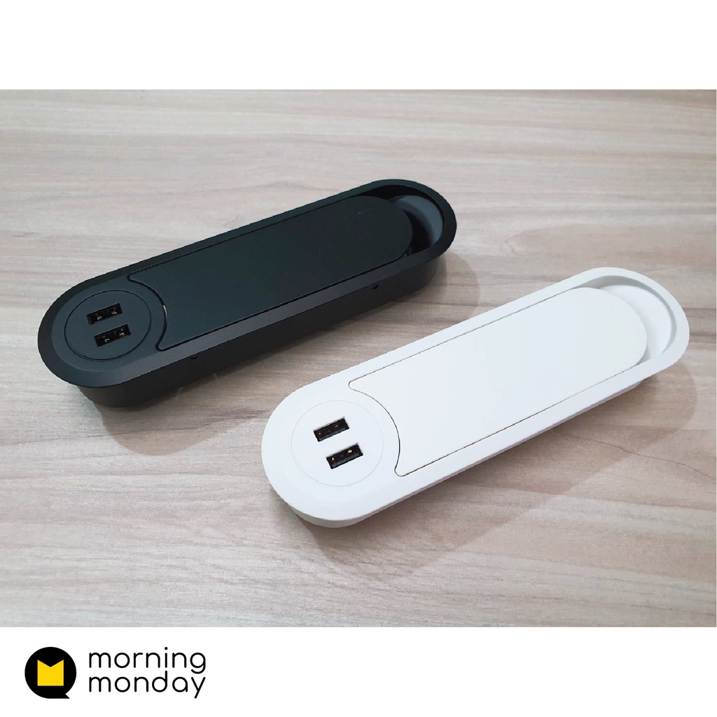 ช่องร้อยสายไฟ Grommet ทรงแคปซูล ขนาด 183Wx53Dx27H