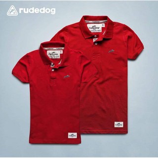 rudedog เสื้อโปโล ชาย หญิง  รุ่น แชมเปี้ยน สีแดง