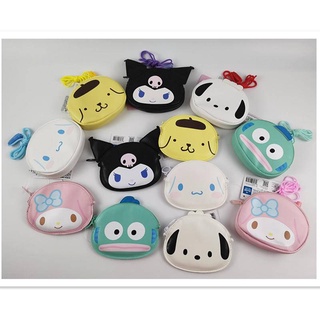 กระเป๋าใส่เหรียญ ขนาดเล็ก ลาย Sanrio Melody Pochacco Kuromi Hangyodon สไตล์ญี่ปุ่น