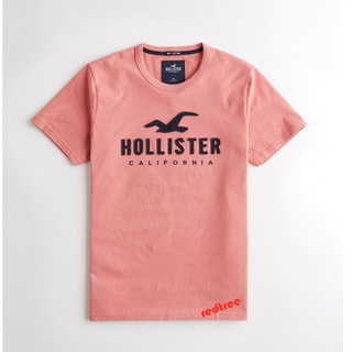 [S-5XL]Hollister เสื้อยืด คอกลม ผ้าฝ้าย สําหรับผู้ชาย  เสื้อยืดผู้ชาย men t-shirt