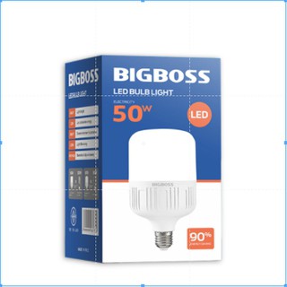 หลอดไฟ LED Bigboss 50 W 60 w แสงขาว Light หลอดไฟ LED ขั้วE2 หลอดไฟขั้ว E27 50W แสงขาว