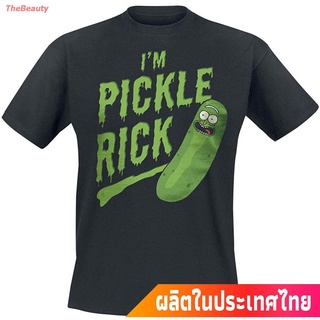 เสื้อยืดสีขาว♘✖♞การ์ตูนอเมริกัน ริกกับมอร์ตี้ แขนสั้นลายการ์ตูน  Rick And Morty Junction Rick And Morty I m Pickle Rick