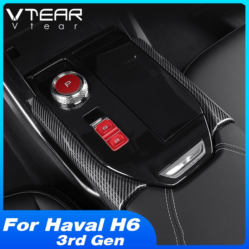 Vtear แถบครอบเกียร์รถยนต์ สเตนเลส อุปกรณ์เสริม สําหรับ Haval H6 3rd Gen / H6 PHEV 2021-2023
