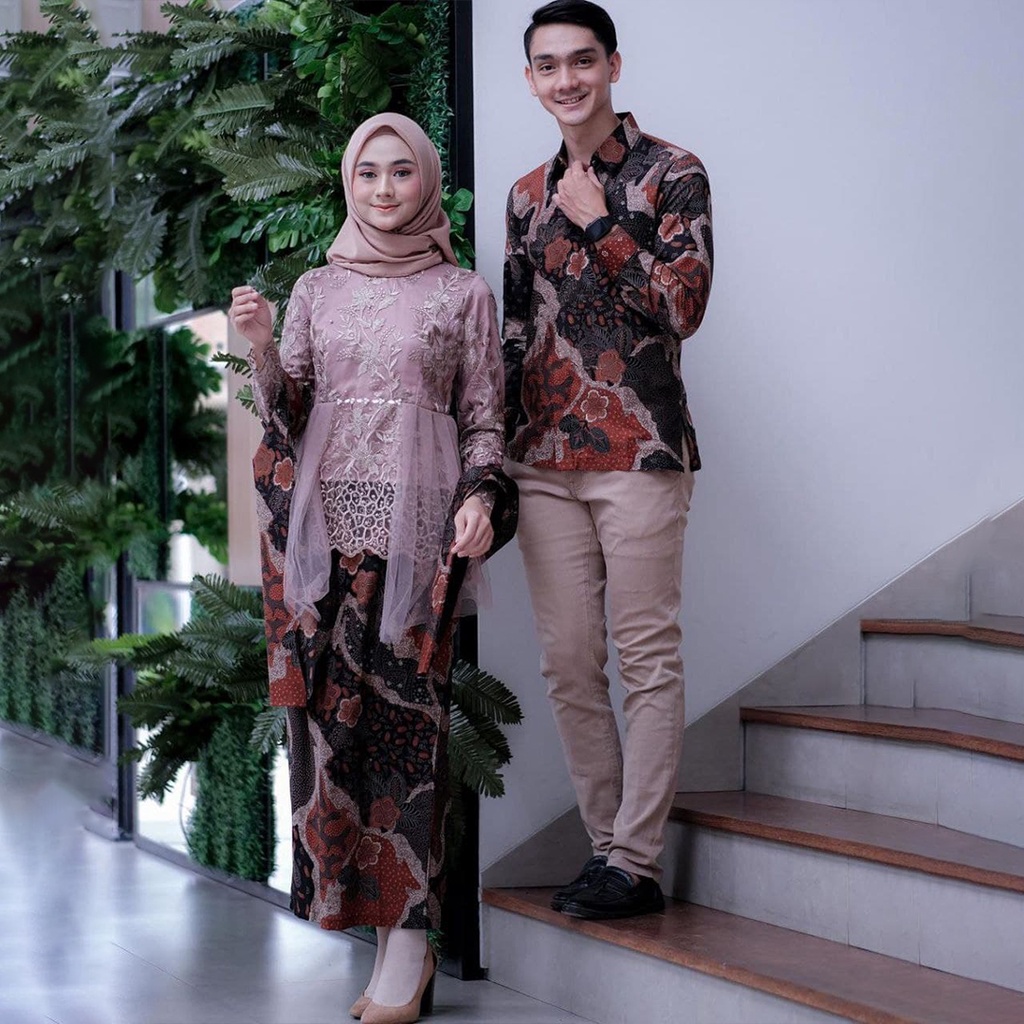 Wou Batik - Batik Couple Gina Javanese เสื้อเบลาส์ ผ้า Tille Pearl ...
