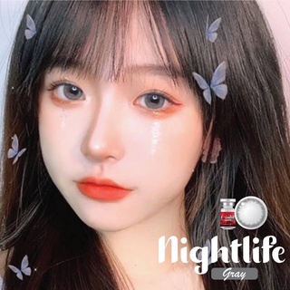 ✨ Nightlife gray (Lovely lens) ขนาดมินิ Mini ✔️เลนส์จดทะเบียนเป็นเครื่องมือทางแพทย์ 🇰🇷เลนส์เกาหลีนำเข้าถูกต้อง🇰🇷