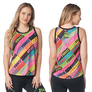 Zumba Printed Mesh Tank (เสื้อกล้ามออกกำลังกายซุมบ้า)