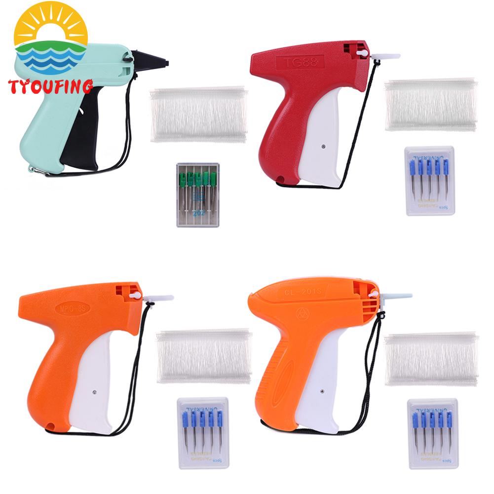 ป้ายแท็กปืนเย็บผ้า + เข็ม 5 ชิ้น + หนาม 1000 ชิ้น